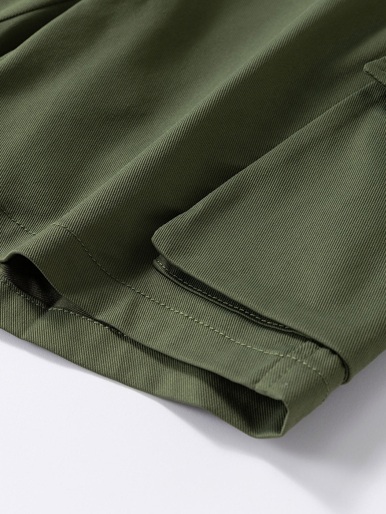 Drawstring Chino Cargo Shorts