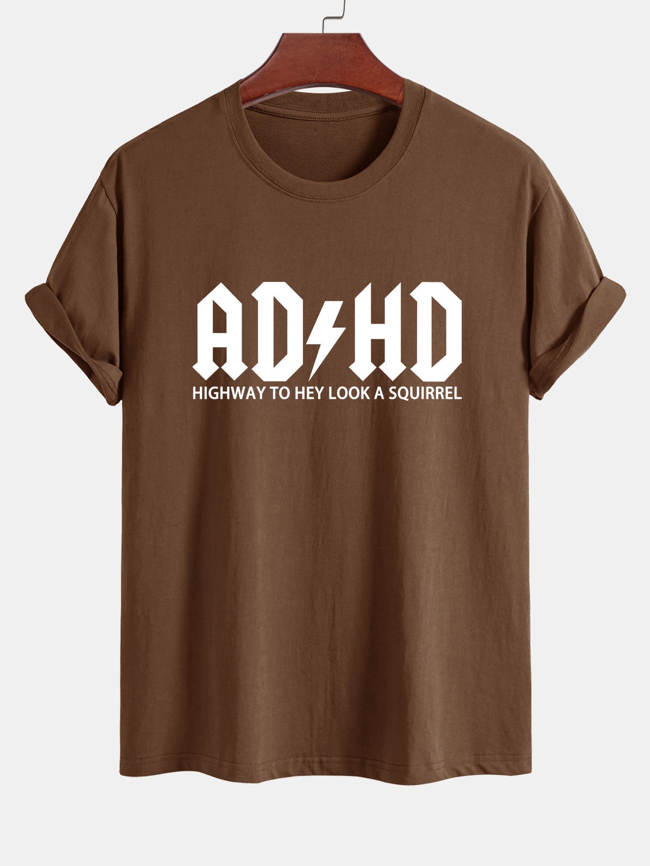 Regular Fit ADHD Print Cotton T-Shirt