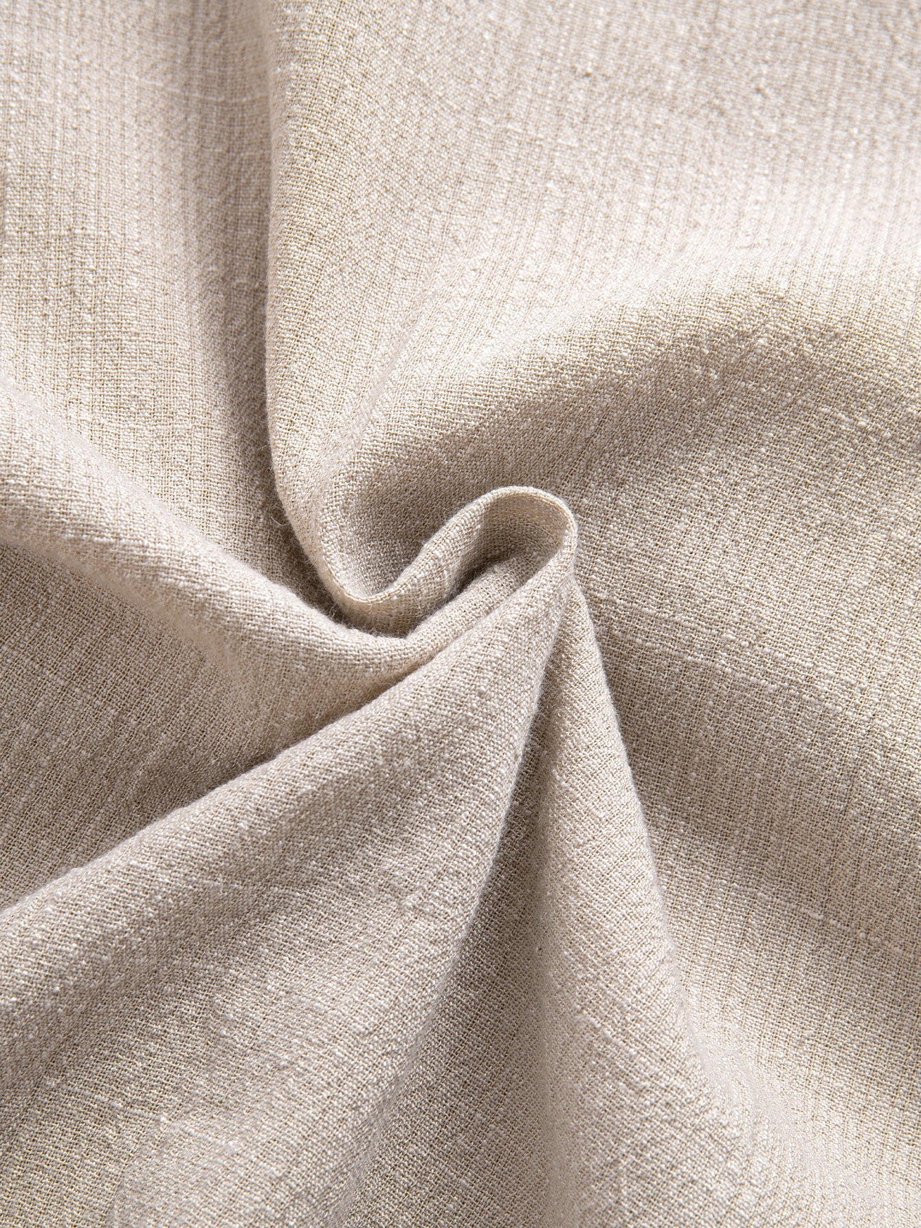Short Sleeve Linen Look Hooded Shirt
