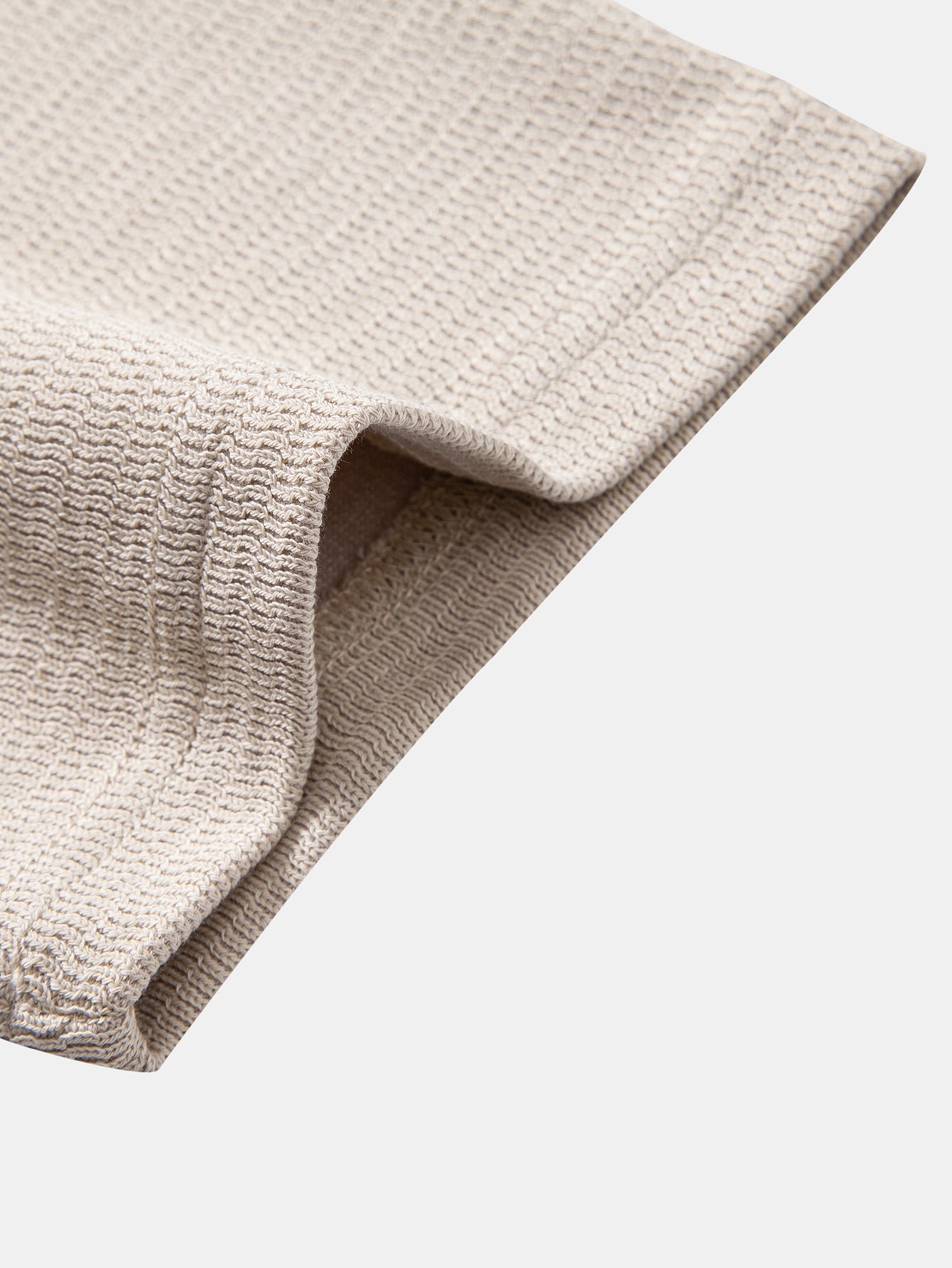 Textured Mock Neck T-Shirt