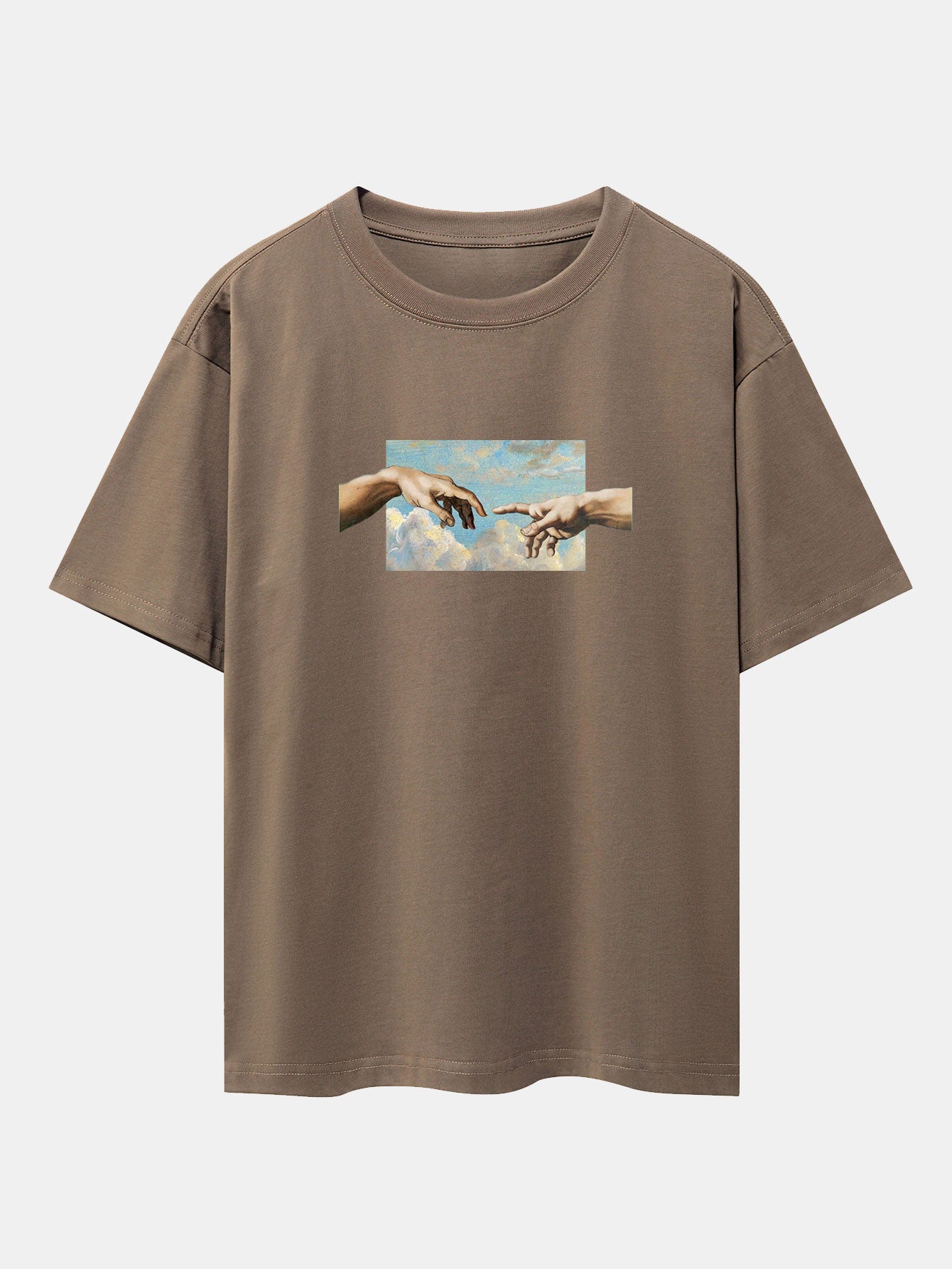Create Adam Print Heavy Weight Oversize T-Shirt