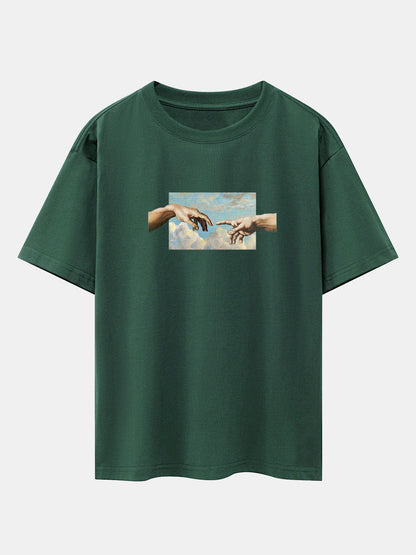 Create Adam Print Heavy Weight Oversize T-Shirt