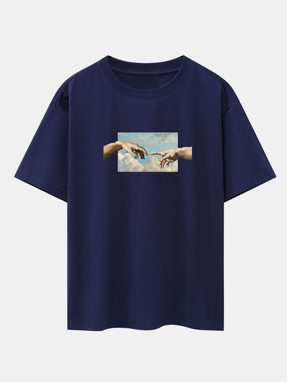 Create Adam Print Heavy Weight Oversize T-Shirt