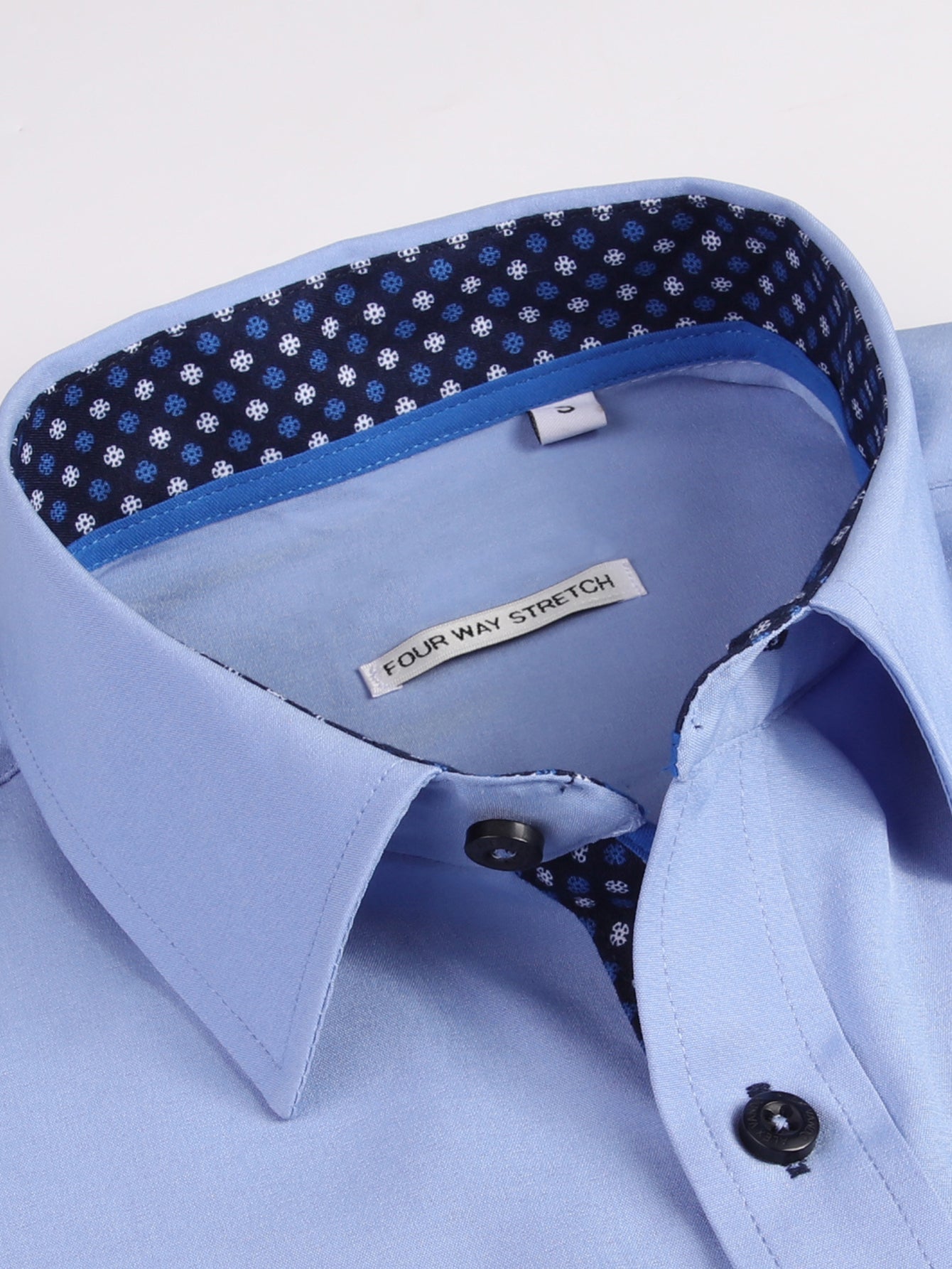 Long Sleeve Contrast Dress Shirt
