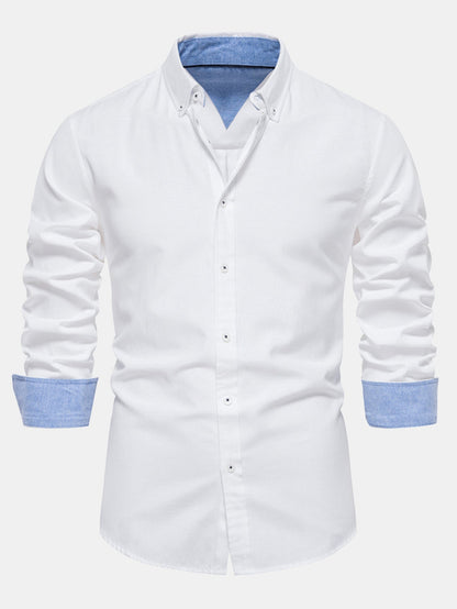 Long Sleeve Button Up Oxford Shirt