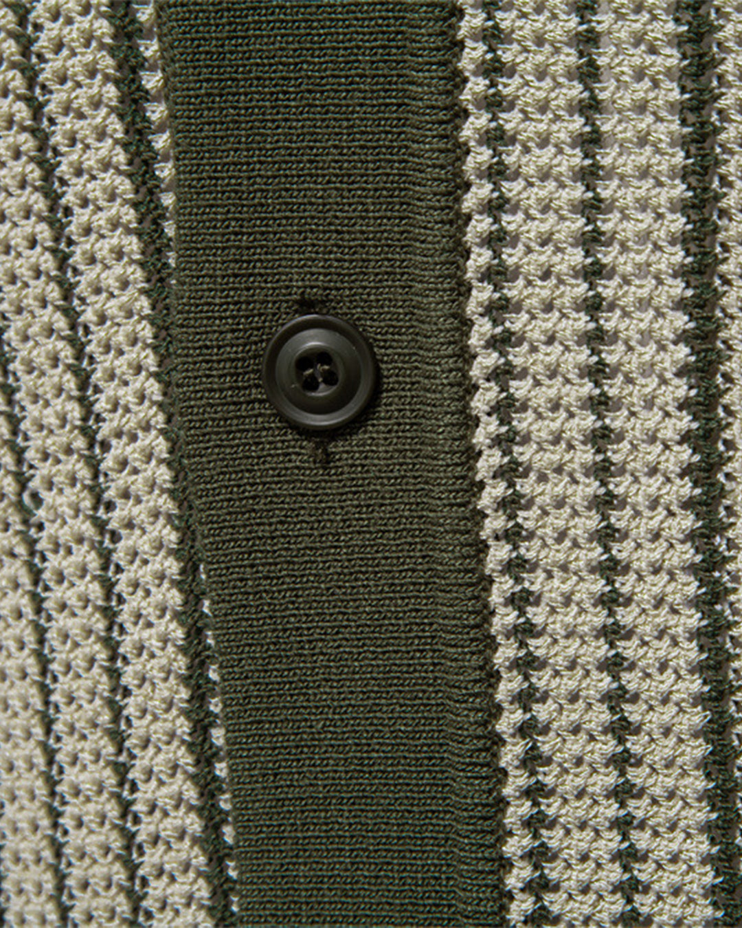 Stripe Crochet Button Up Shirt