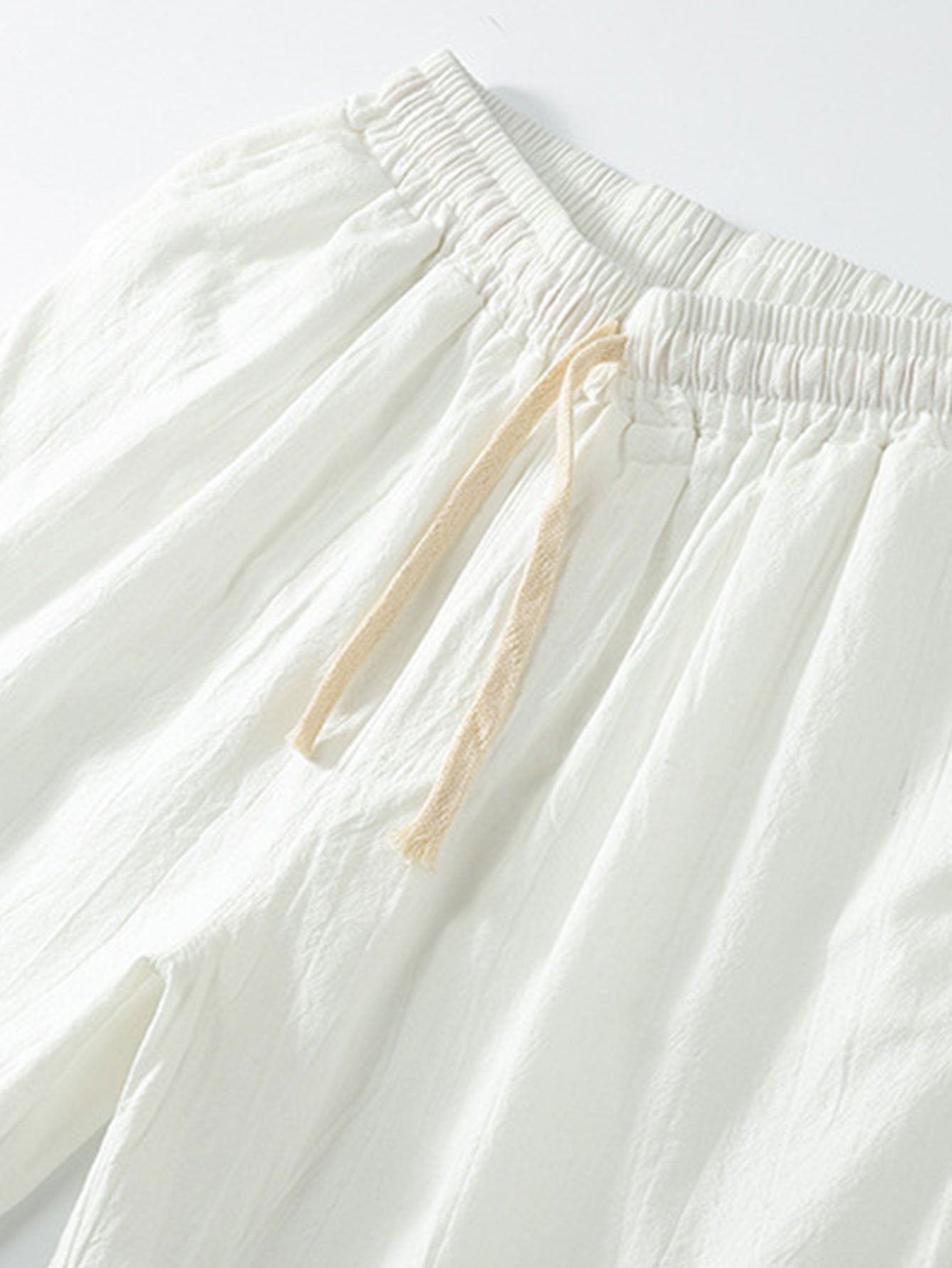Man Cotton Drawstring Shorts
