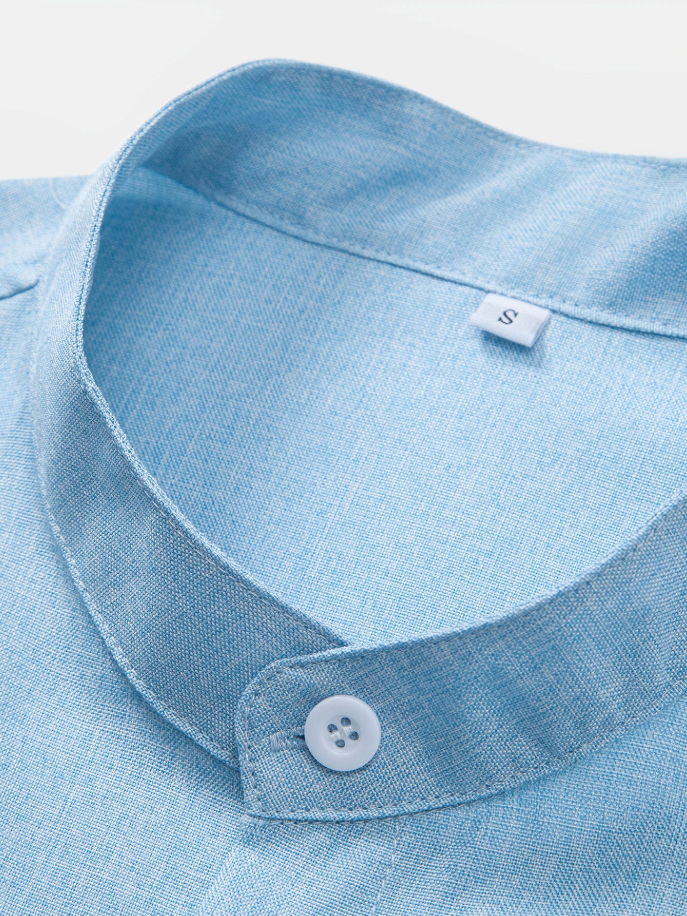 Contrast Pocket Stand Collar Shirt