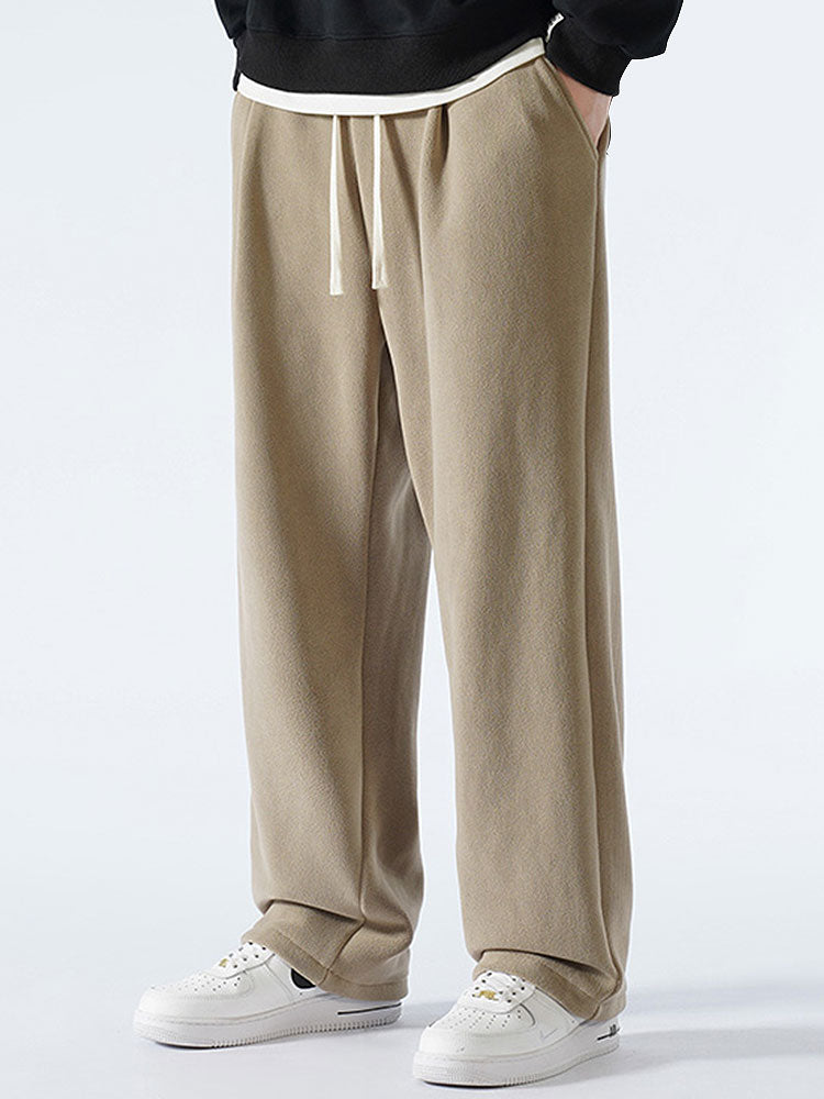 Polar Fleece Loose Fit Straight Leg Pants