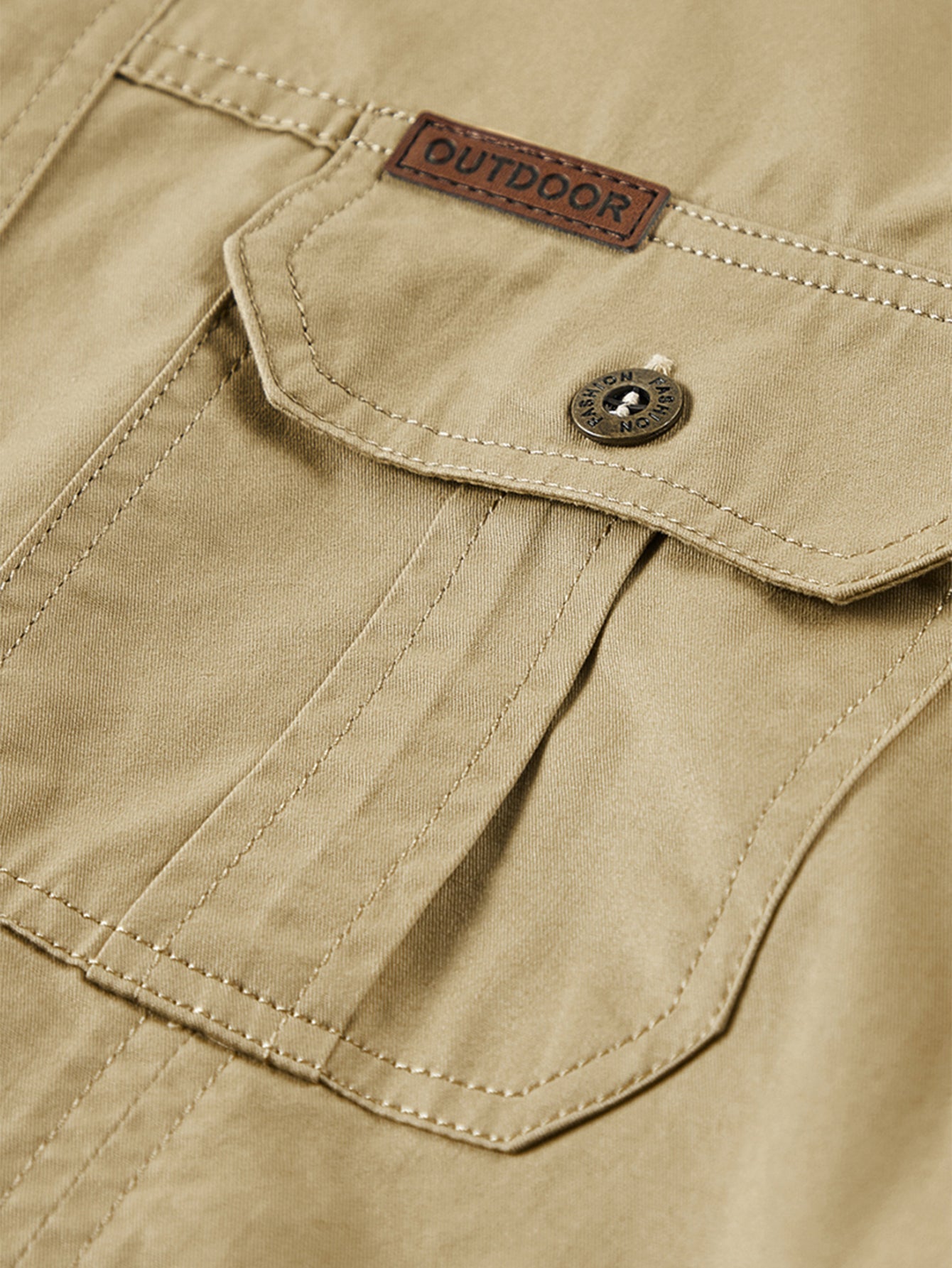 Long Sleeve Utility Shirt With Pockets