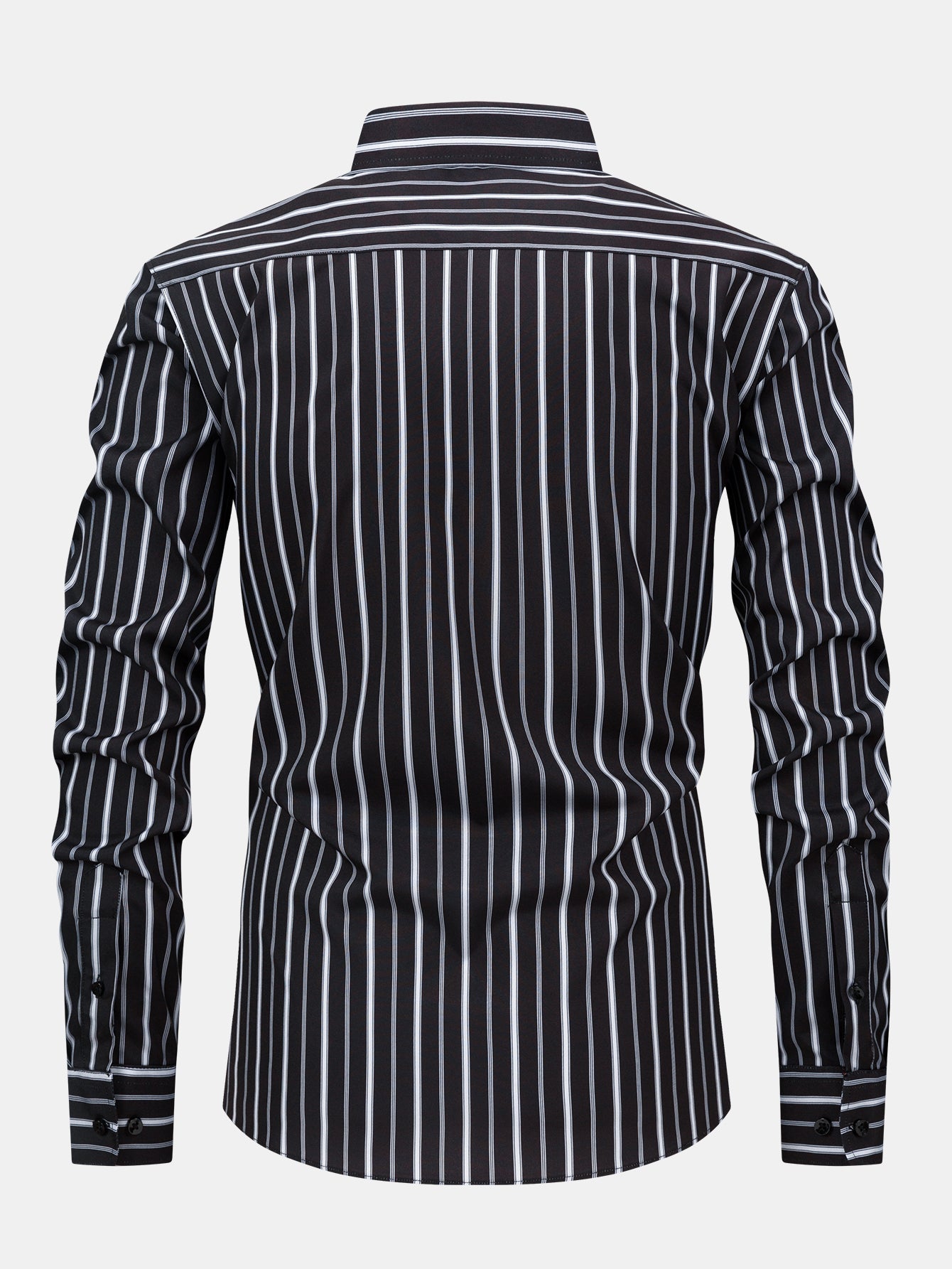 Long Sleeve Stripe Button Up Shirt