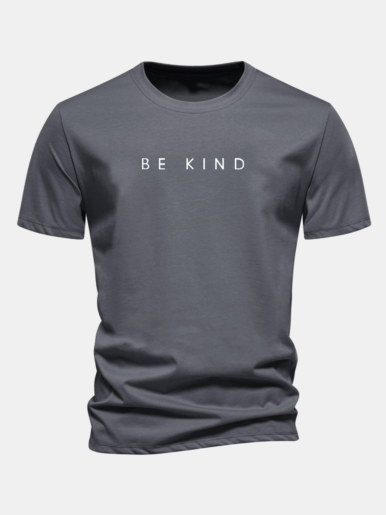 Regular Fit Be Kind Print Cotton T-Shirt