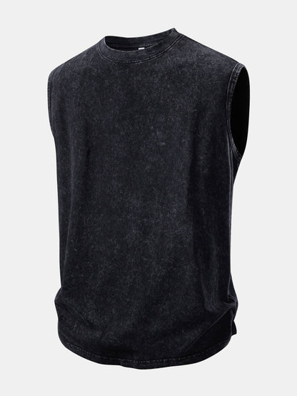 Washed Distressed Tank Top