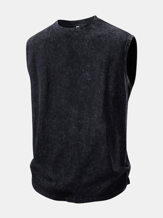 Washed Distressed Tank Top