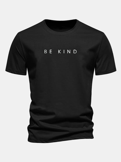 Regular Fit Be Kind Print Cotton T-Shirt