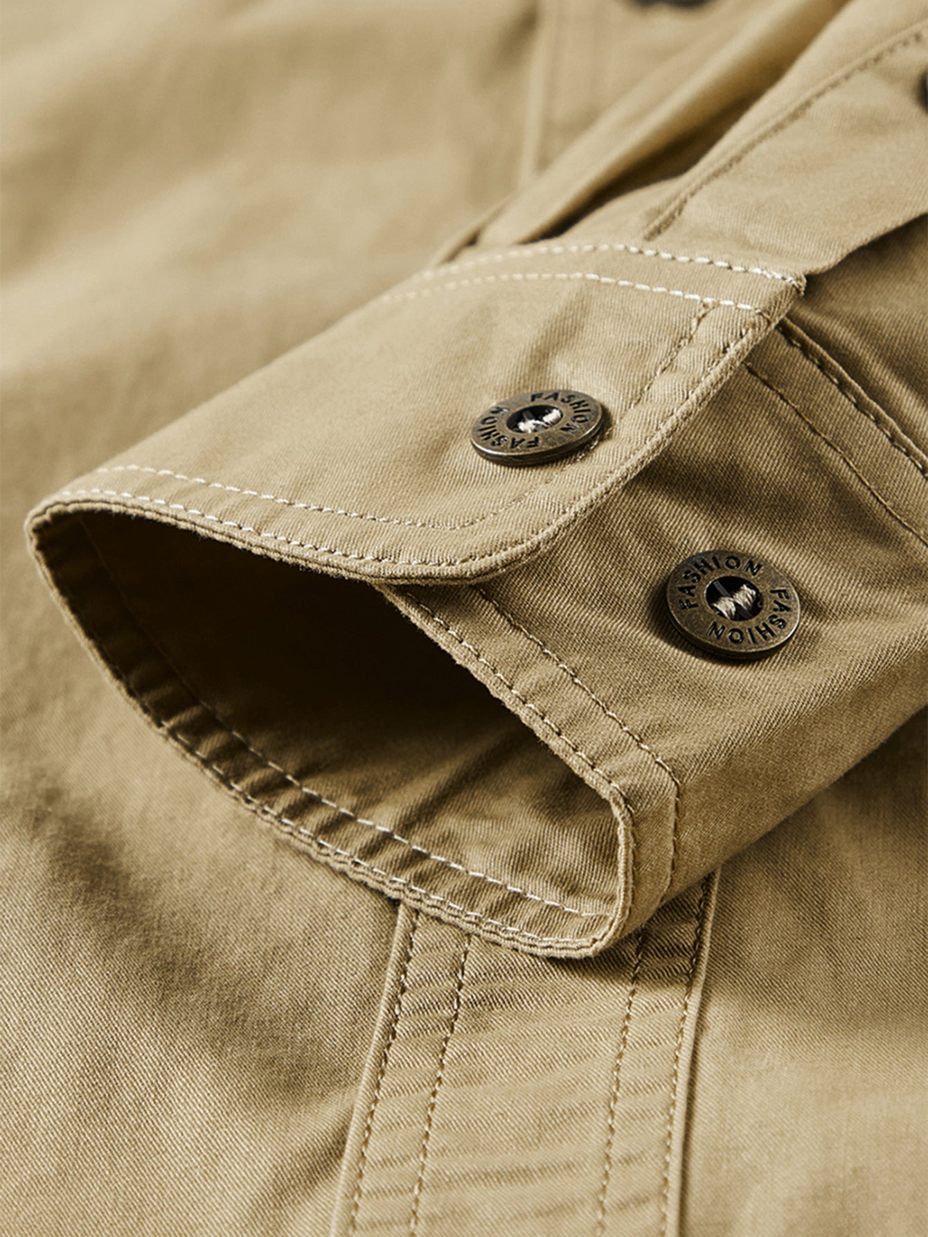 Long Sleeve Utility Shirt With Pockets