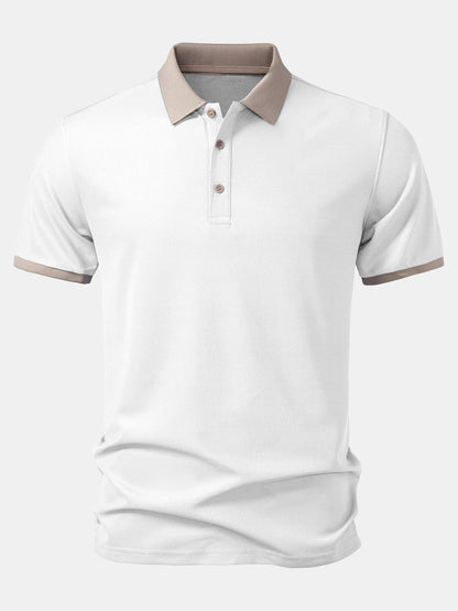 Contrast Collar Polo