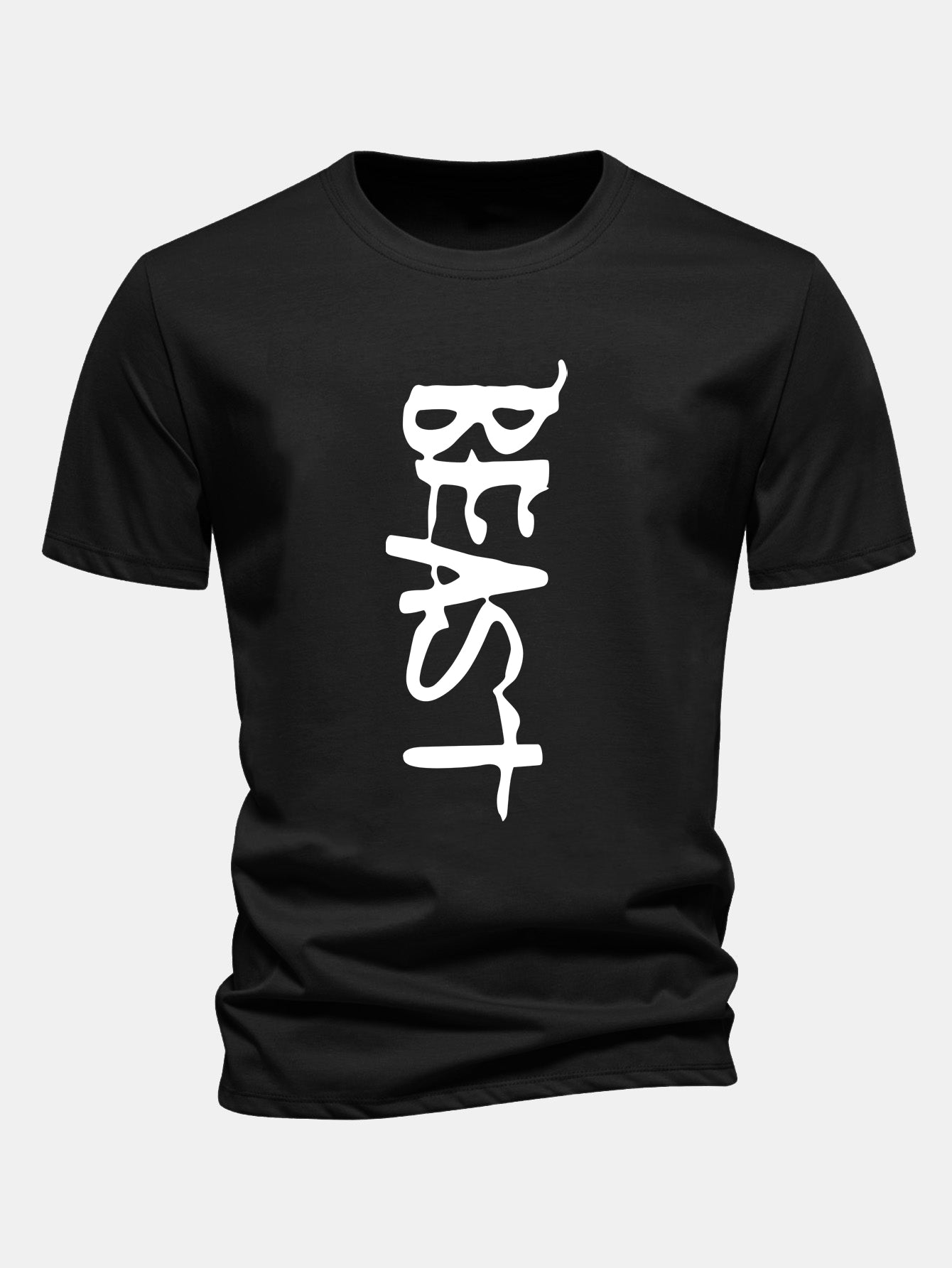 Regular Fit Beast Print Cotton T-Shirt