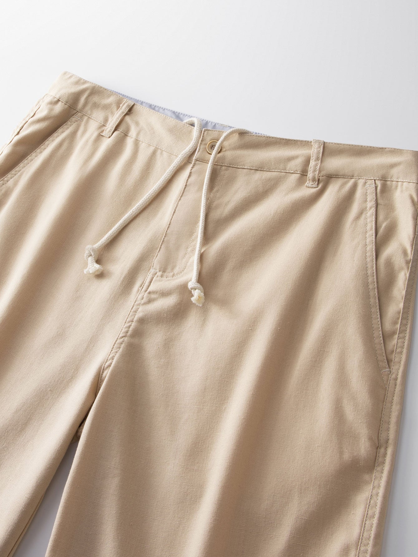 Linen Cotton Blend 11" Shorts