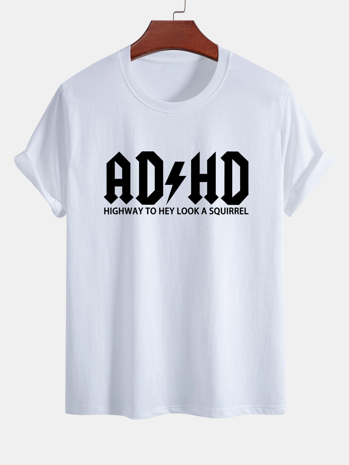 Regular Fit ADHD Print Cotton T-Shirt