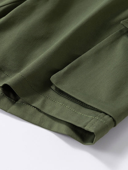 Drawstring Chino Cargo Shorts