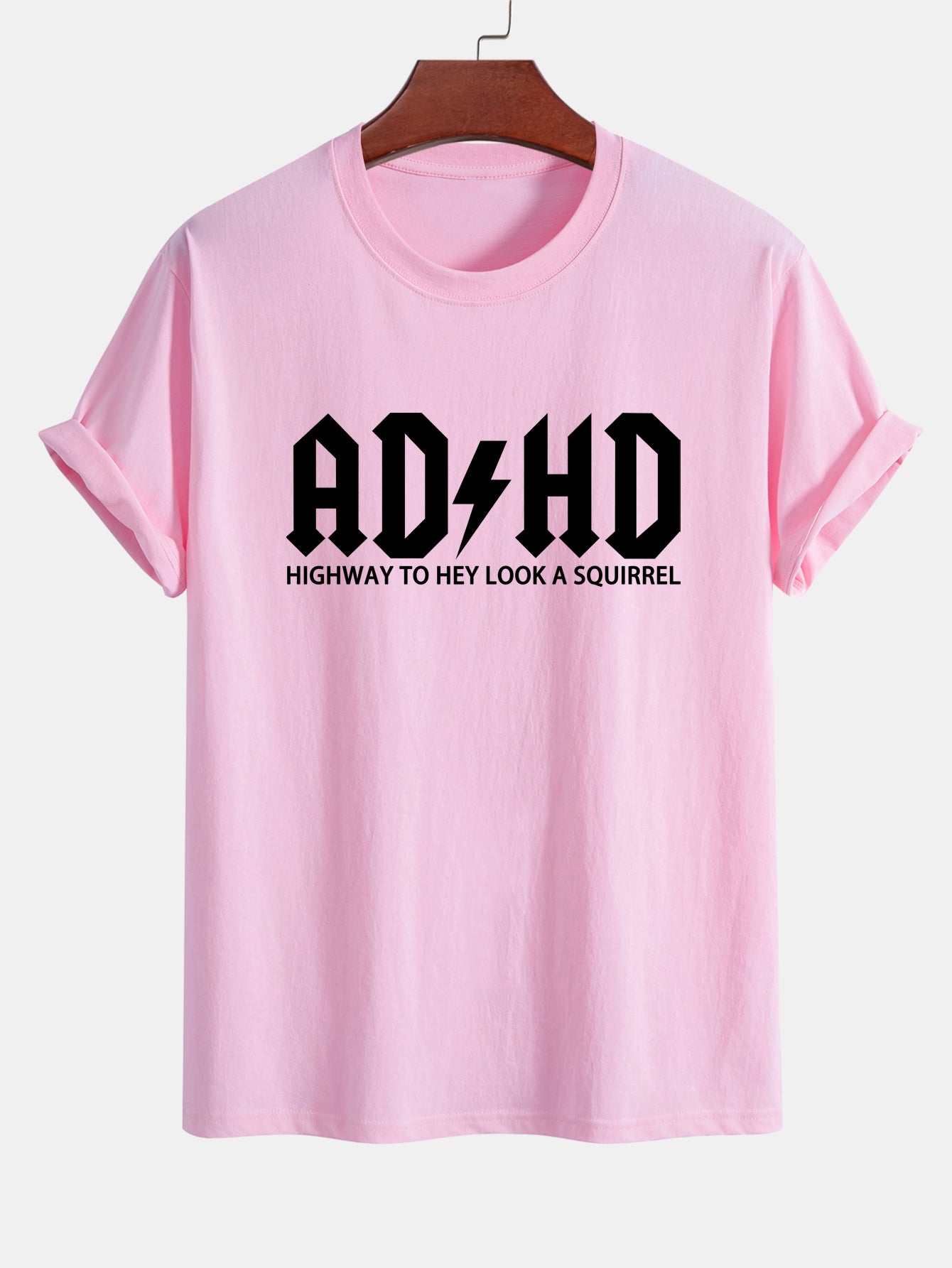 Regular Fit ADHD Print Cotton T-Shirt