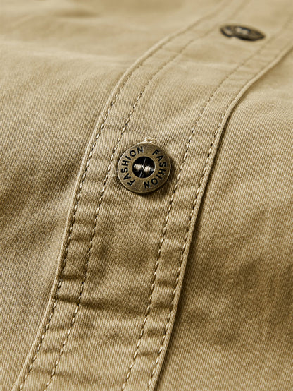 Long Sleeve Utility Shirt With Pockets