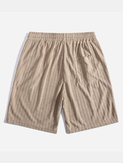 Striped Terry Cuban Shorts