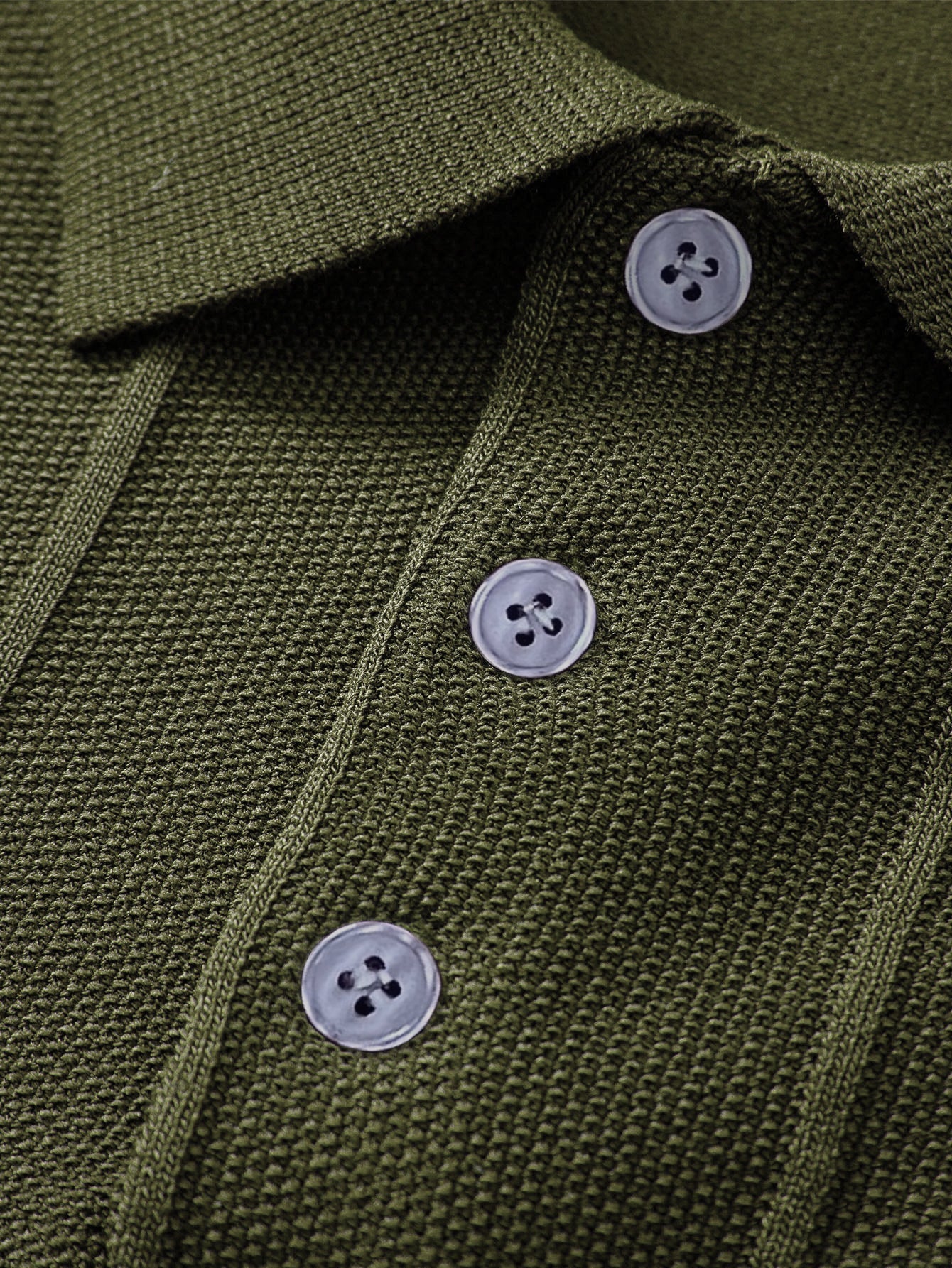 Stripe Jacquard Knit Polo