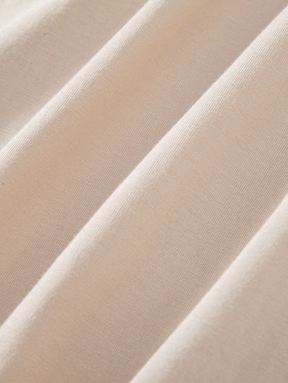 3 Pieces Basic Cotton Arc Hem T-Shirts