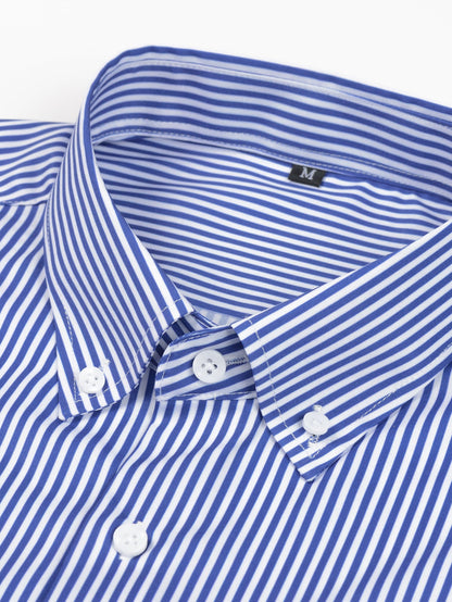 Long Sleeve Stripe Button Up Shirt