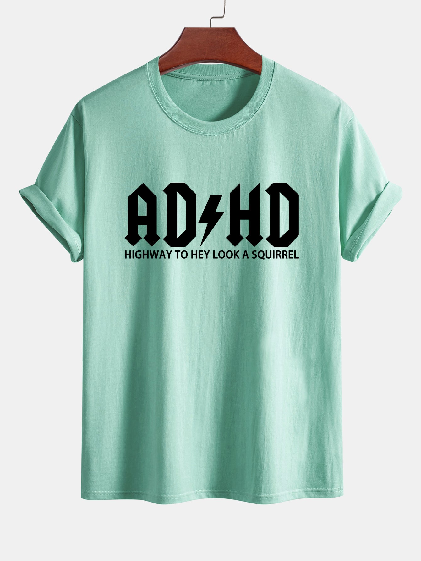 Regular Fit ADHD Print Cotton T-Shirt