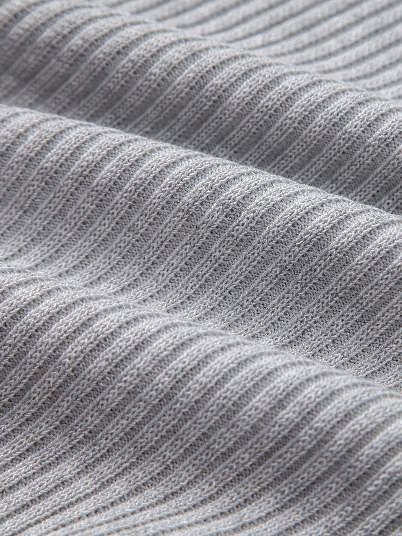 3 Pieces Ribbed Mock Neck Knit T-Shirt