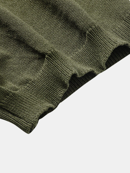 Stripe Jacquard Knit Polo
