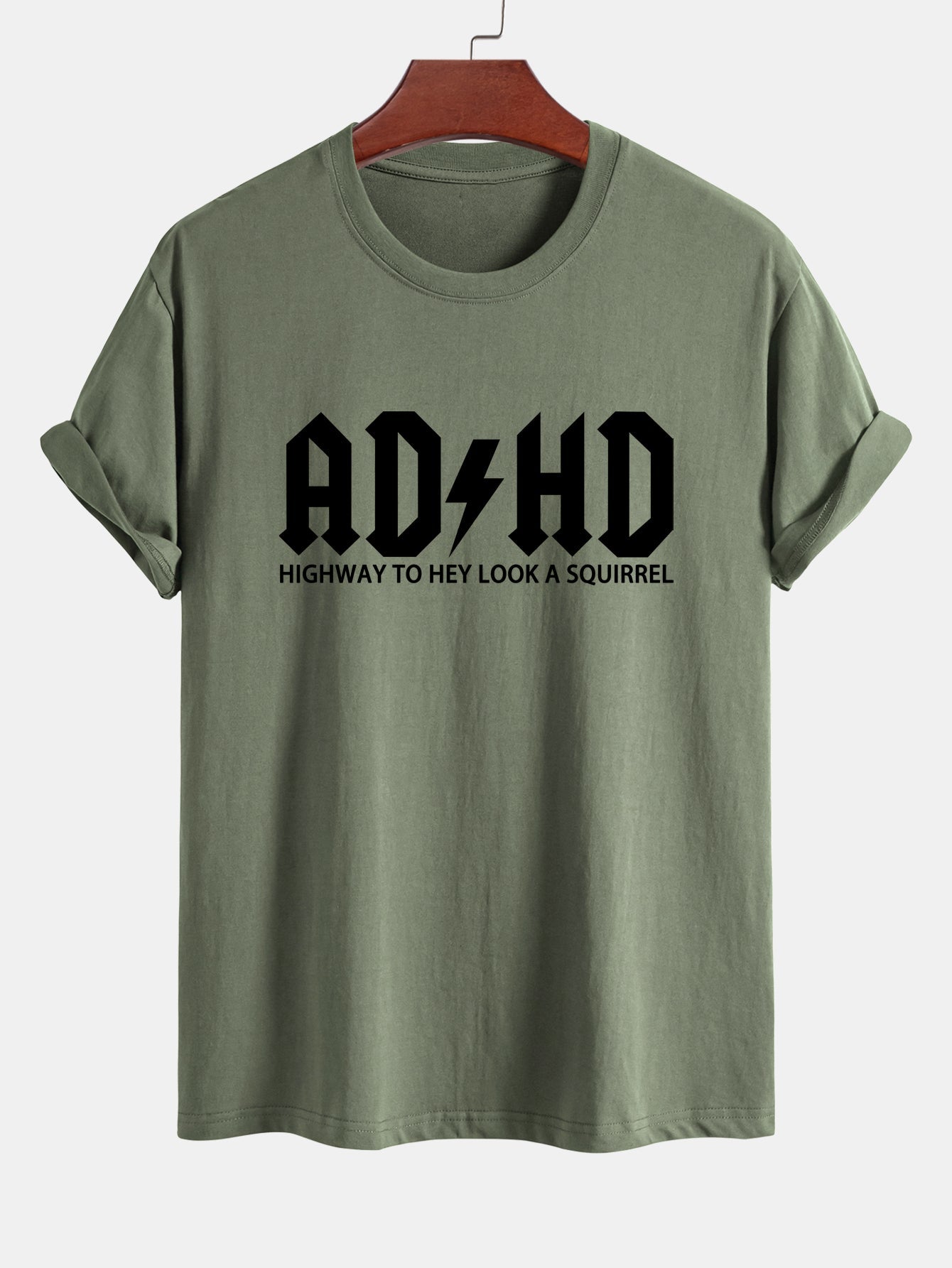 Regular Fit ADHD Print Cotton T-Shirt