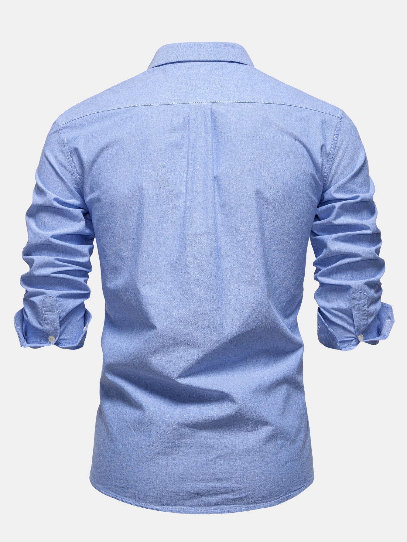 Cowboy Embroidery Cotton Oxford Button Up Shirt