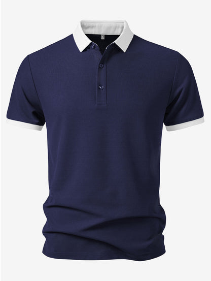 Contrast Collar Polo
