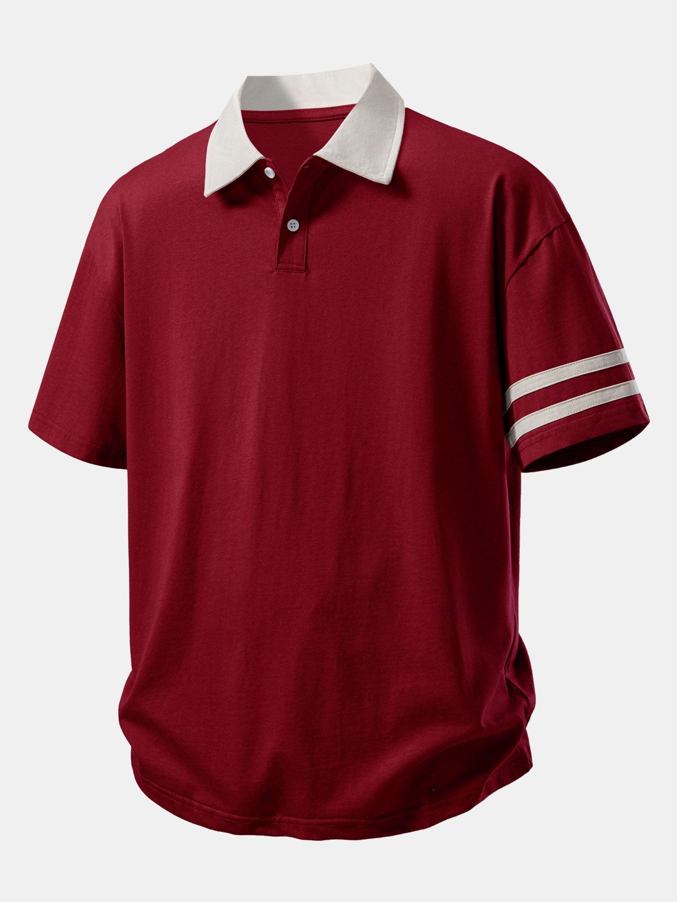 Relax Fit Contrast Collar Polo Shirt