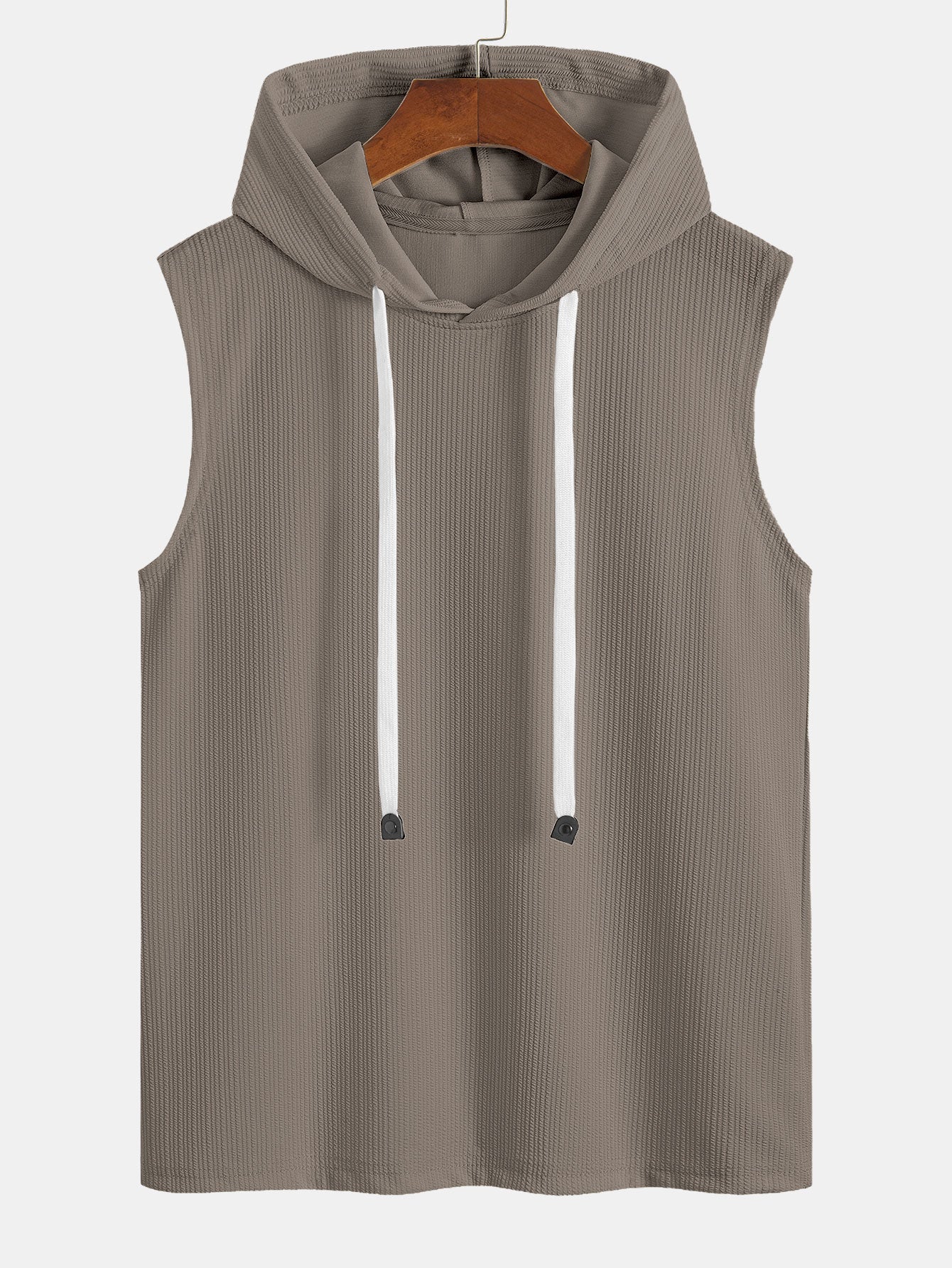 Ribbed Hooded Tank Top