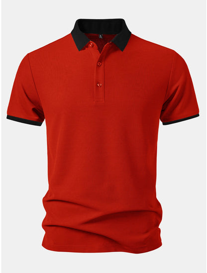 Contrast Collar Polo