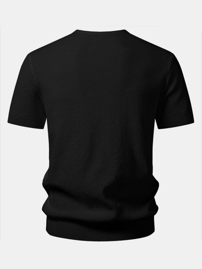 V-Neck Knit T-Shirt