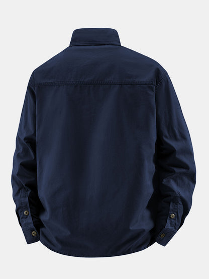 Long Sleeve Utility Shirt With Pockets