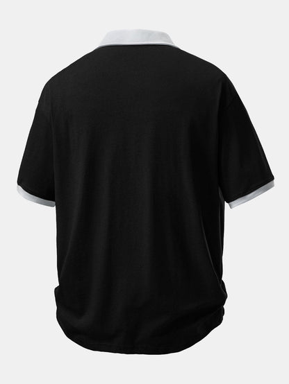 Relax Fit Contrast Cotton Polo