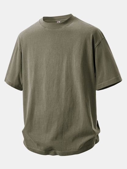 Relax Fit Heavyweight Washed Drop Shoulder T-Shirt