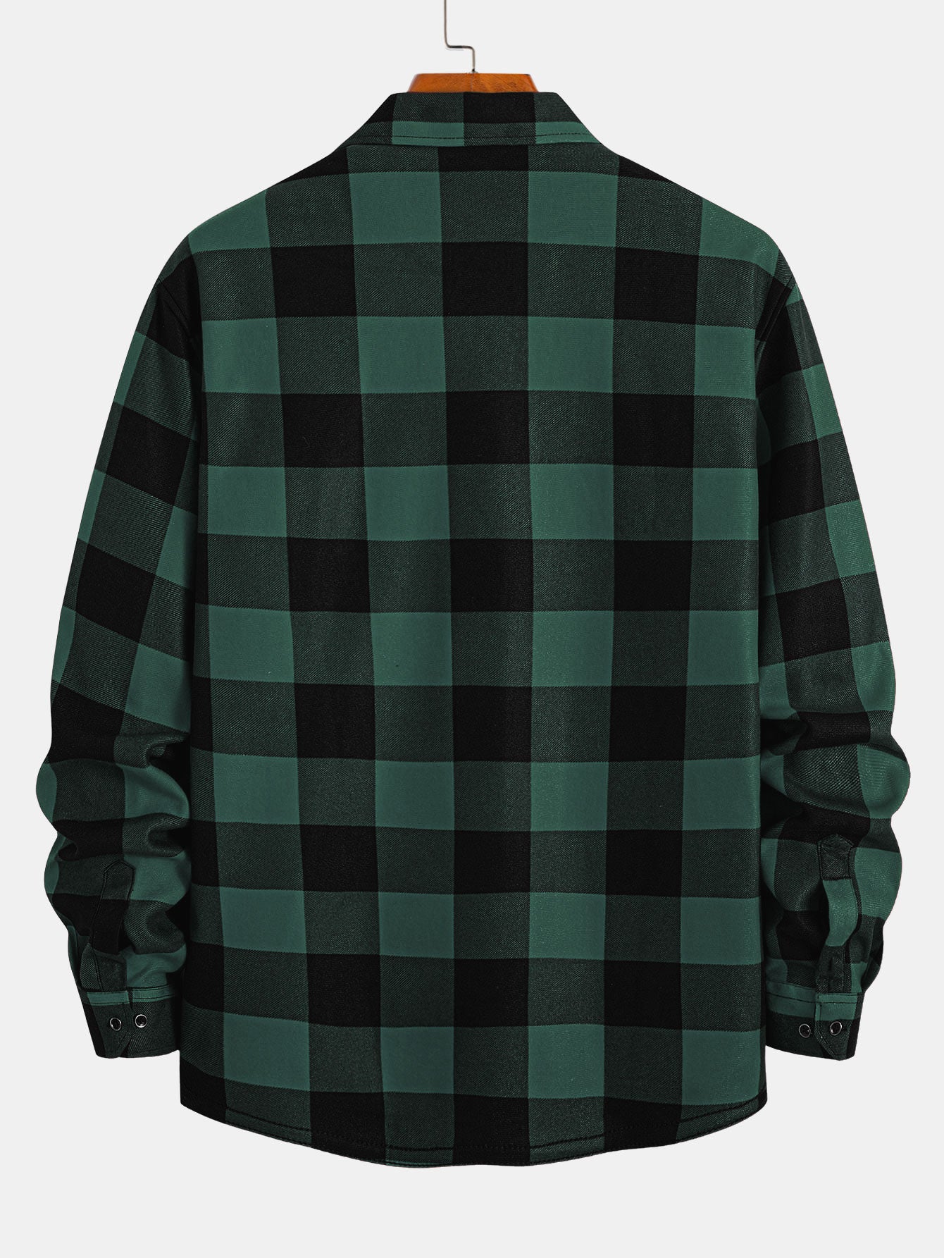 Flannel Fleece Lined Plaid Shirt With Pockets