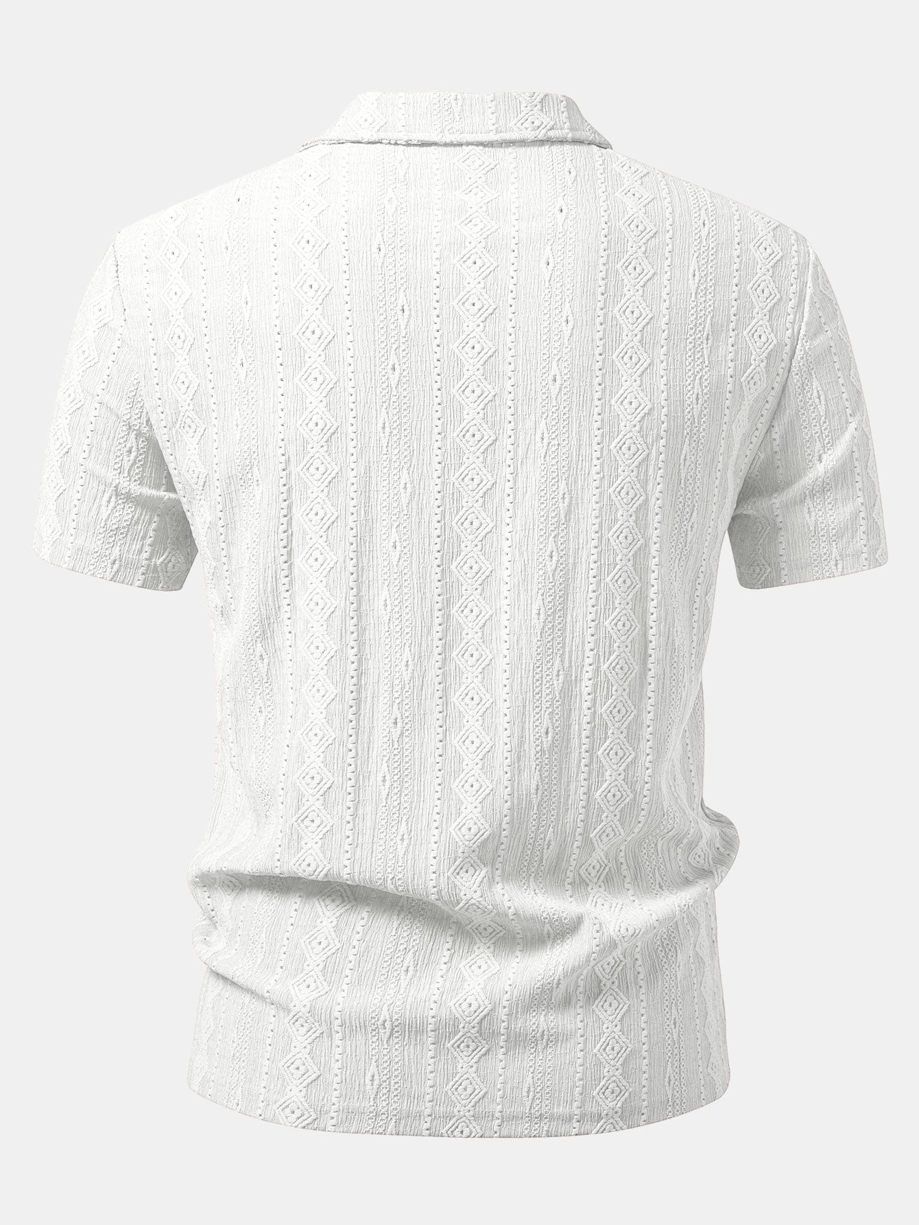 Geometric Jacquard Polo