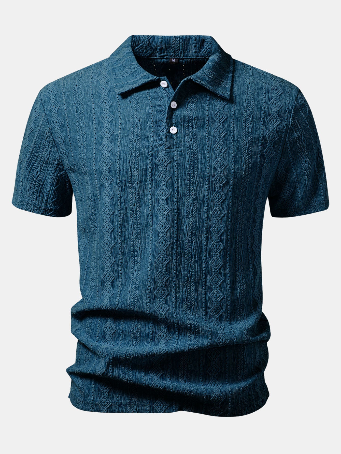 Geometric Jacquard Polo