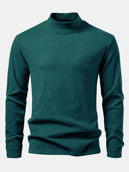 Long Sleeve Mock Neck T-Shirt