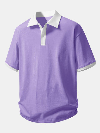 Relax Fit Contrast Cotton Polo