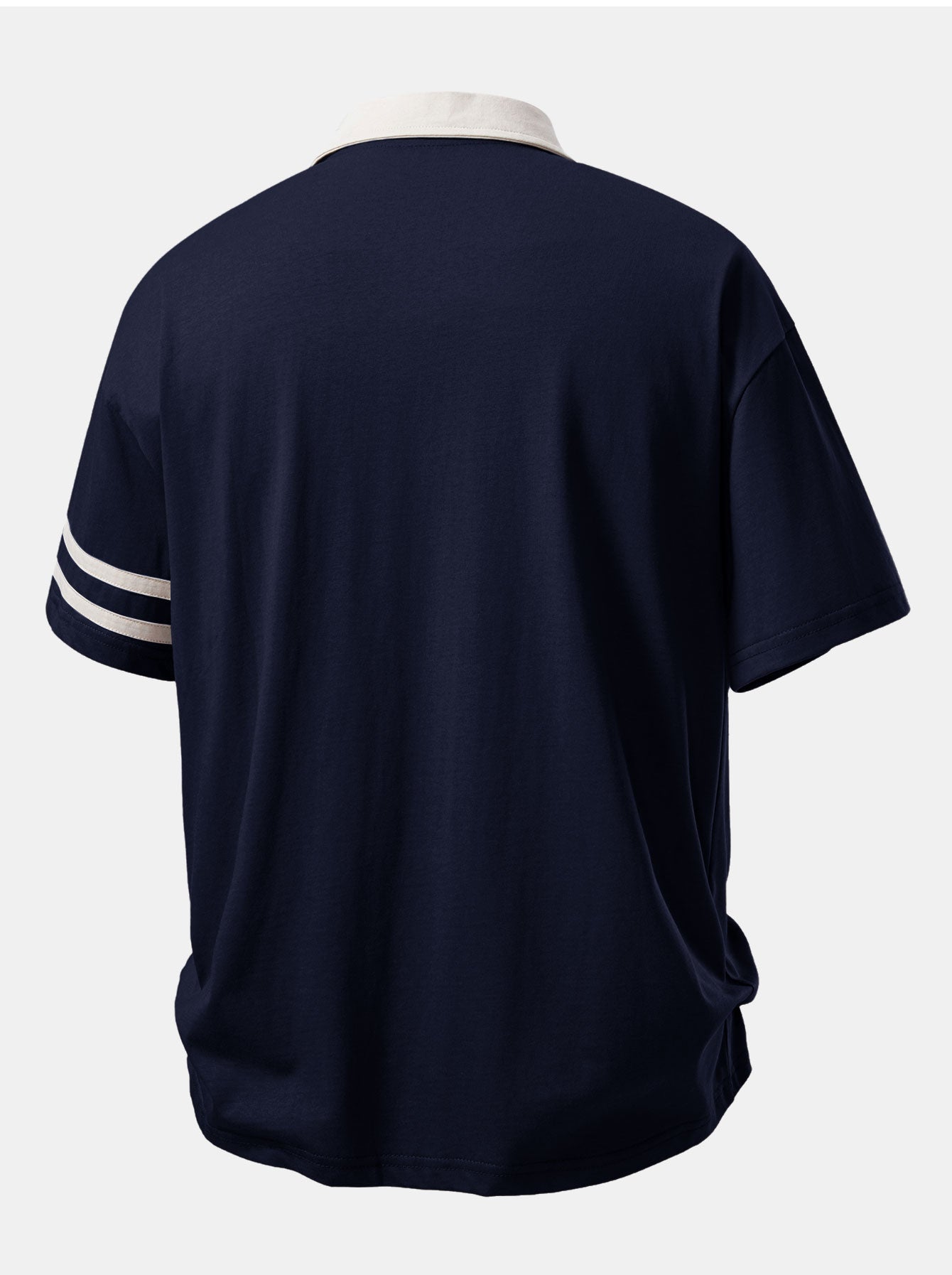 Relax Fit Contrast Collar Polo Shirt